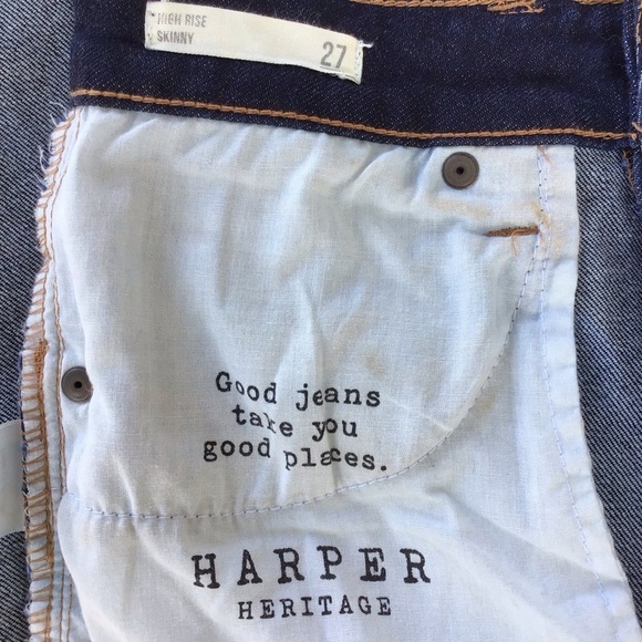 Harper Women's High Rise Skinny Ankle Jeans - Picture 6 of 11